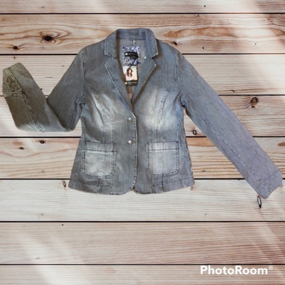 💋 Jean blazer pinstriped NEW